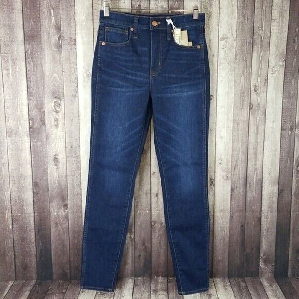 Madewell 10" High Rise Thermolite Tarren Dark Wash Skinny Jeans NEW Women's 25